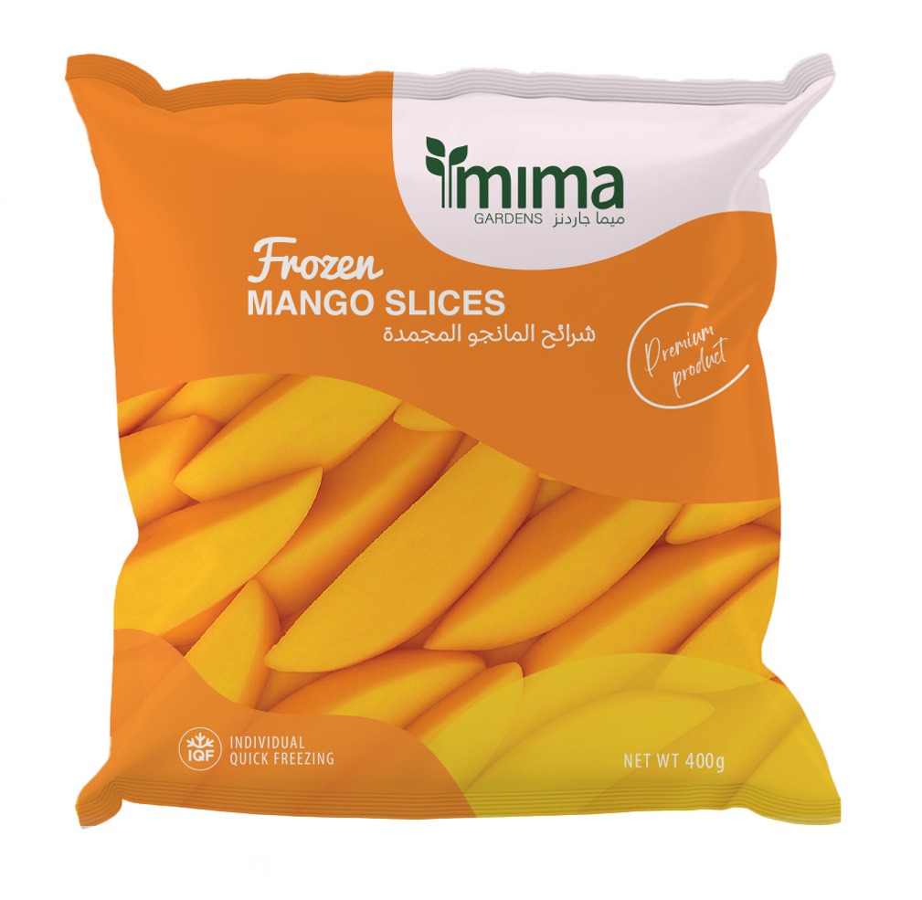 شرائح مانجو مجمدة من ميما جاردنز 400 Gm