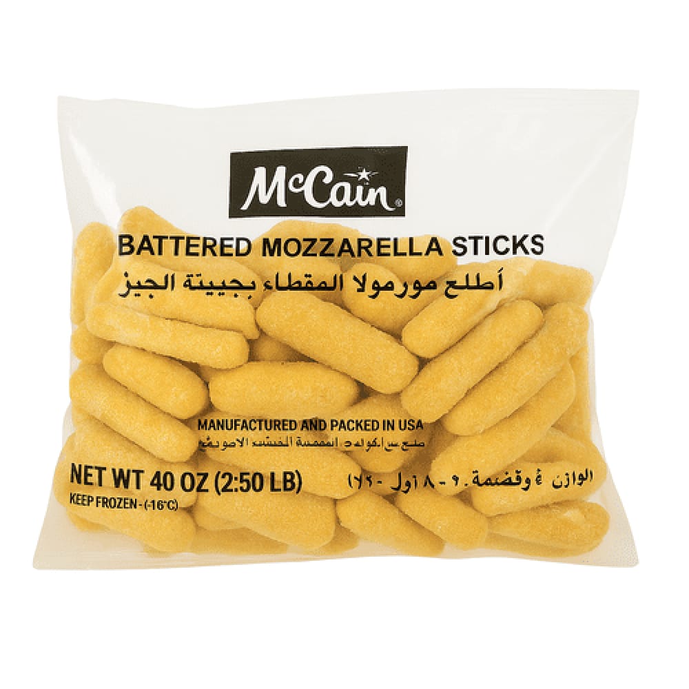 Mccain Battered Mozzarella Sticks 2.5Lb