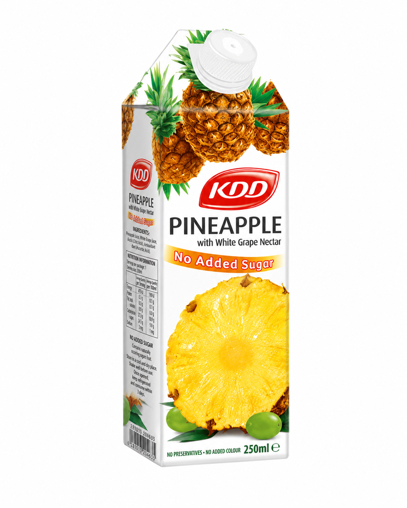 Kdd Pineapple with White Grape Nectar (No Added Sugar) 1 Ltr