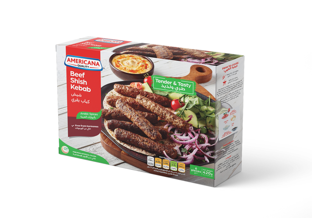 Americana Frozen Beef Shish Kebab