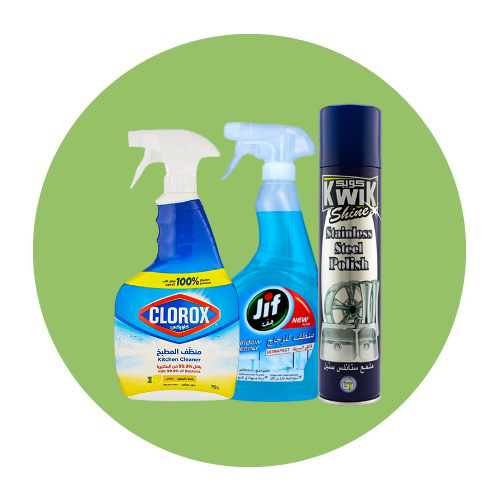  مستلزمات منزلية / منظفات المطبخ والزجاج