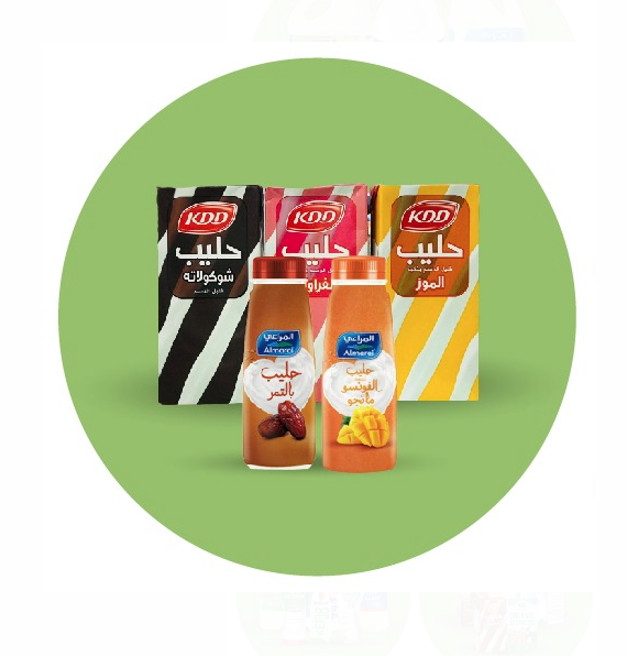 ألبان وبيض / حليب منكه