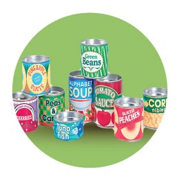 مواد غذائية / أطعمة معلبة / حبوب ، خضروات و فواكة معلبة