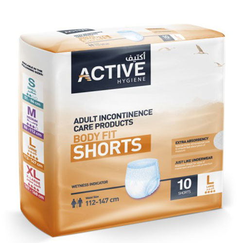 Active Hygiene Adult Large (112 - 147 Cm) - 10 Shorts 