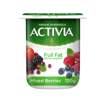 Activia Full Fat Mixed Berries Yoghurt 120 Gm 