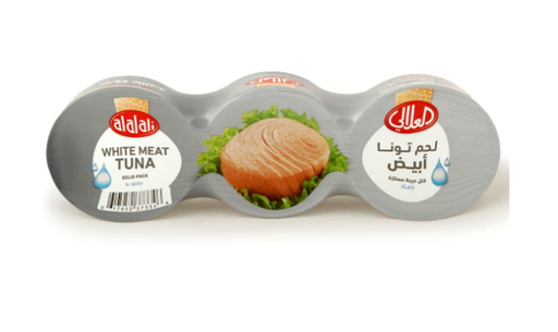 Alalali White Meat Tuna Solid Pack In Water 3Pcsx170G 