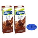 Alpro Chocolate Soya Milk 1 Liter * 2 Pcs 