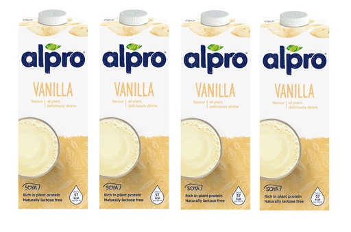 Alpro Soya Drink Vanilla 250 Ml * 3 + 1 Free 