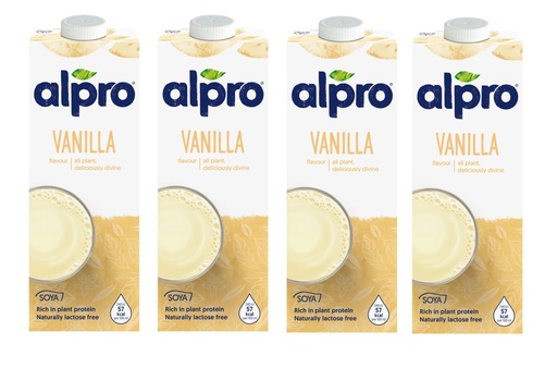 Alpro Soya Drink Vanilla 250 ml x 4 Pcs '@SP 