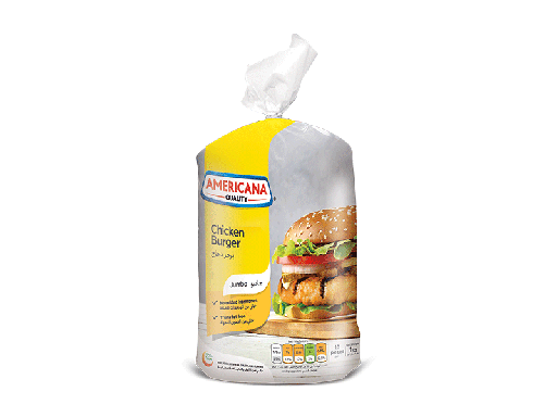 Americana Chicken Burger Jumbo Breaded 1Kg 