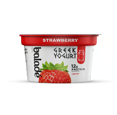 Balade Greek Yogurt Low Fat Strawberry 180Gc 