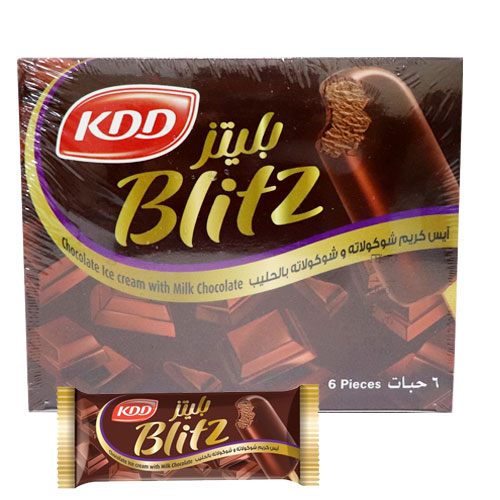 Kdd Blitz Chocolate & Milk Chocolate (Burgan)  * 6 Pcs 