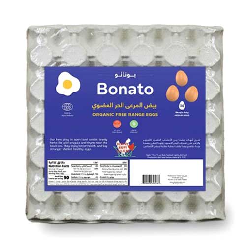 Bonato Organic Free Range Eggs 30 Pcs [Kuwait]