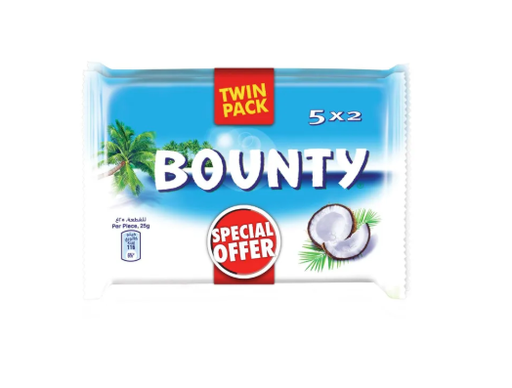 Bounty Chocolate 5 Pieces 250 gm 2 Packs 