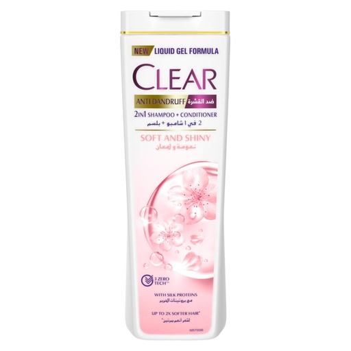 Clear Anti-Dandruff Shampoo Soft & Shinny, 400Ml 