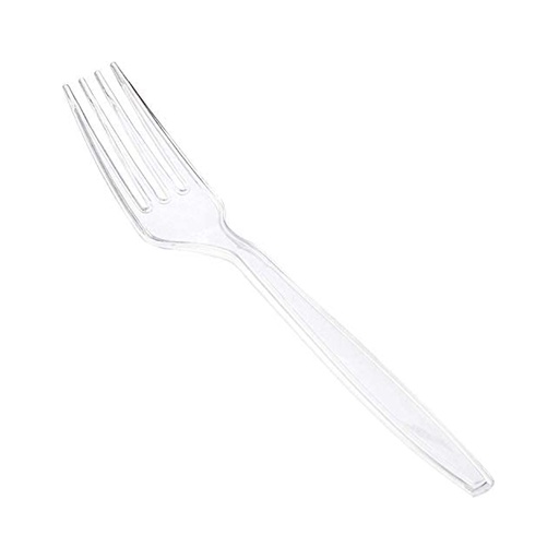 Clear Deluxe Fork - 20 Pcs 