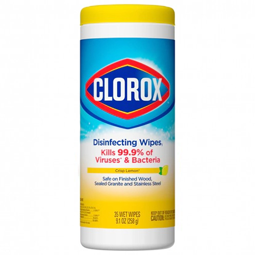 Colorox Disinfectant Wipes Crisp Lemon  35 Wipes  [Saudi Arabia]