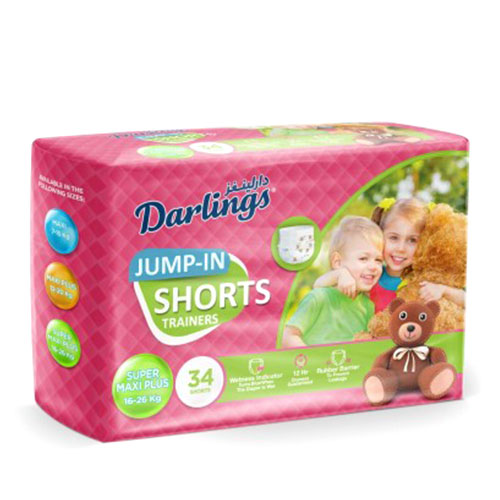 Darlings Jump-In Super Maxi Plus (16-26 Kg) - 34 Shorts 