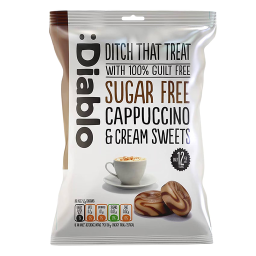 Diablo Sweets Cappuccino & Cream Sugar Free 75 g 