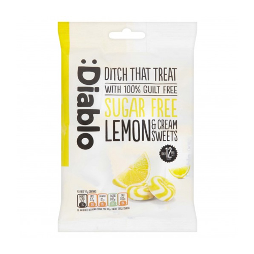 Diablo Lemon & Cream Sweets Sugar Free 75 G 