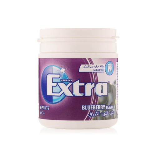 Extra Blueberry Flavour Sugar-free Chewing Gum 84 g 