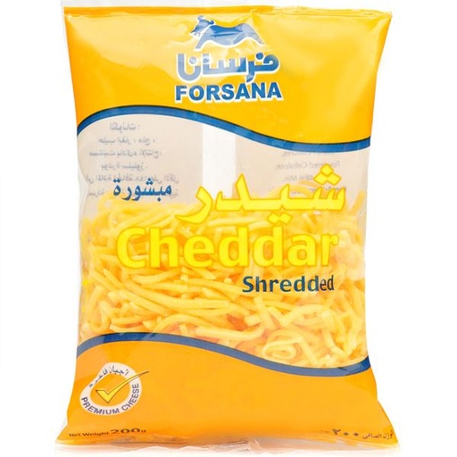 Forsana Shredded Cheese Cheddar Yellow 1 Kg 