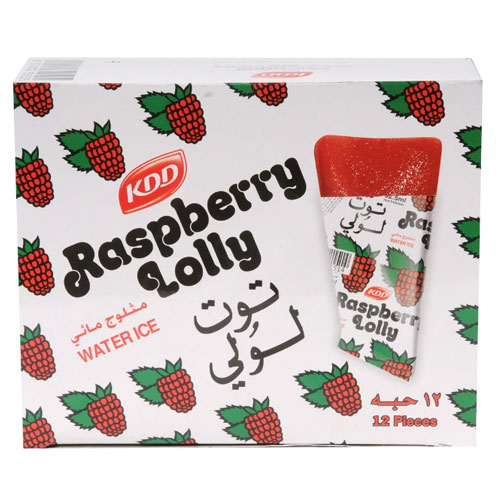 Kdd Ice Cream Lolly Raspberry * 12 Pcs [Kuwait]