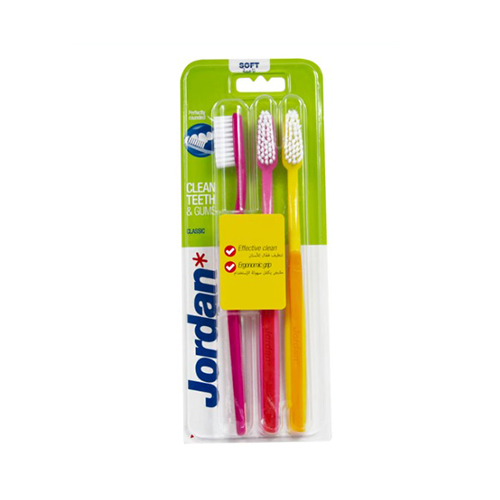 Jordan Classic Soft Toothbrush 2 + 1 Free 