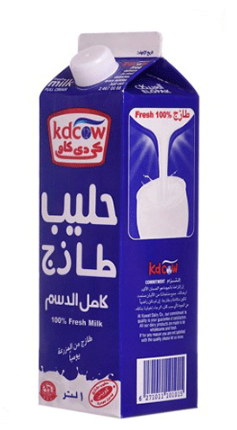 Kdcow Full Cream Fresh Milk 1 Liter 