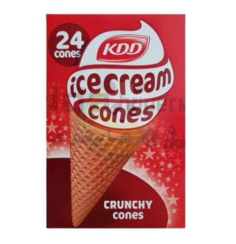 Kdd Ice Cream Crunchy Cones 24Pcs. 