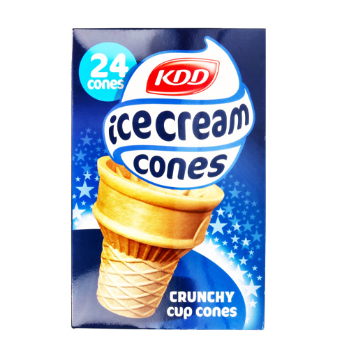Kdd Ice Cream Crunchy Cup Cones 24 Count 