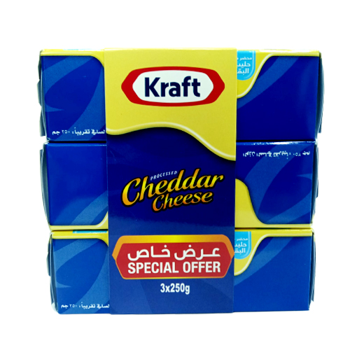 Kraft Cheddar Cheese 250Gmx3 Special Offer 