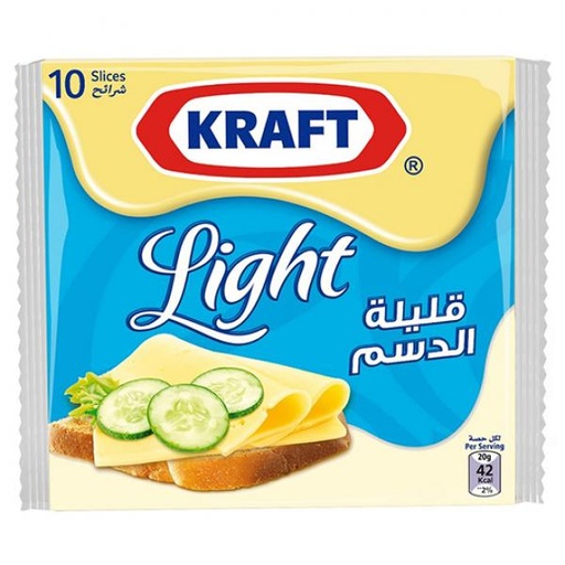 Kraft Cheese Slices Light 10 Slices 200 G 
