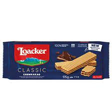 Loacker Classic Wafers With Cocoa And Chocolate Cream Filling 175G 