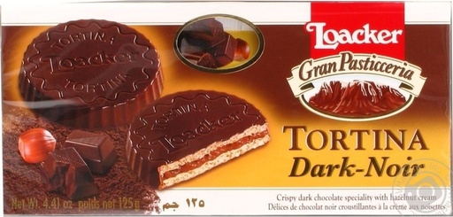 Loacker Tortina Original Gran Pasticceria Dark Hazelnut 21G 6 Pcs 125G 