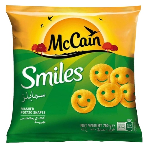 Mccain Smiles Potato Shapes 750 G [Belgium]
