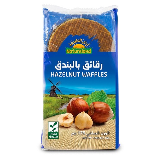 Natureland Organic Hazelnut Waffles 175 Gm 