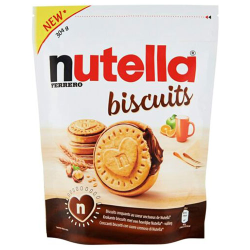 Nutella Ferrero Biscuits With A Creamy Heart Of Nutella 304G 