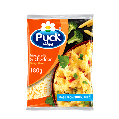 Puck Mozzarella & Cheddar Tangy Taste Cheese 180 Gm 