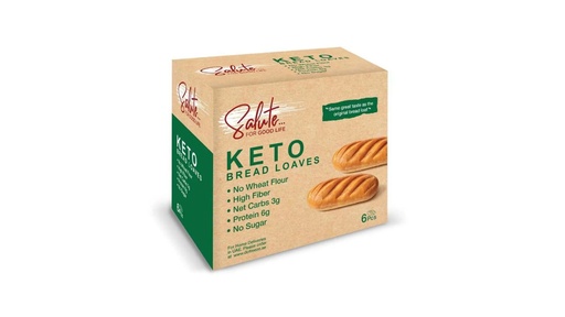 Salute Keto Bread Loaves, 6 Pieces * 35G 