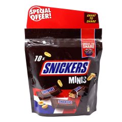 Snickers Peanut Filled Minis Chocolates Bar 180G (10 Pieces) X Pack Of 2 Special Offer 