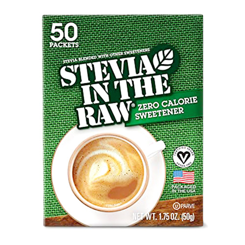 Stevia In The Raw Natural Zero Calorie Sweetener 50 Sachets 