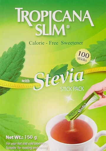 Tropicana Slim Calorie Free Sweetener With Stevia  (100 Sachets) [Indonesia]