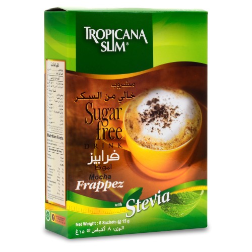 Tropicana Slim Sugar Free Drink Mocha Frappes With Stevia 120 Gm 