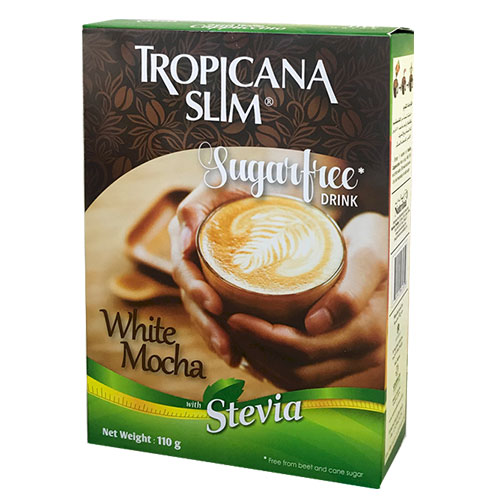Tropicana Slim Sugar Free Drink With White Mocha Flavor With Stevia 