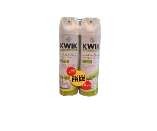 Kwik Disinfectant Spray 400Ml 1+1 Free 