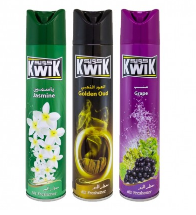 Kwik Air Freshener 300 Ml 2+1 Free   