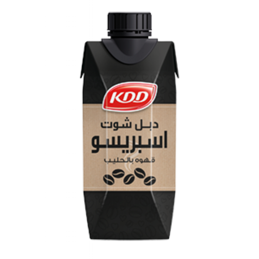 كي دي دي دبل شوت اسبريسو قهوة مع حليب 250 مل 