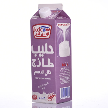 Kdcow - Fresh Milk Skimmed 1 Ltr 