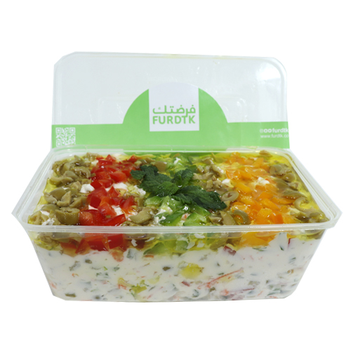 لبنة بالخضار المشكل 